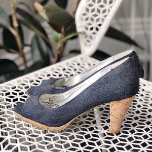 Jean/Cork Heels